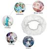 100PCS Disposable Bouffant Caps Stretch Net Hair Head Covers Non Woven Fabric Dust Strip Hats Cooking Kitchen Bathroom Supplies
