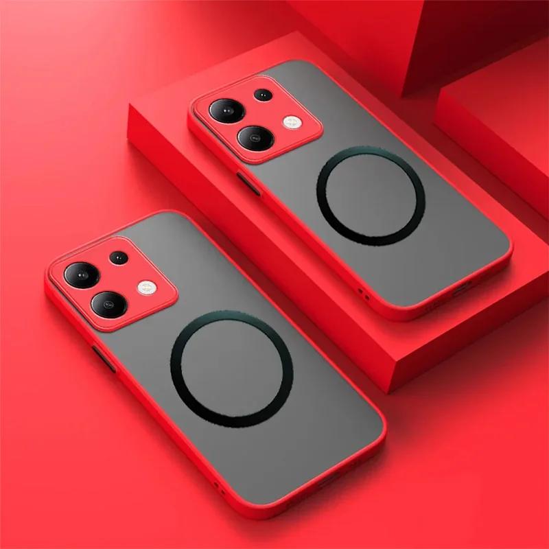 Wireless Magnet Cover For Magsafe Case for Xiaomi 14T 15 Poco M6 Pro 4G matte Camera Protect cover for poco F6 F5 x6 pro
