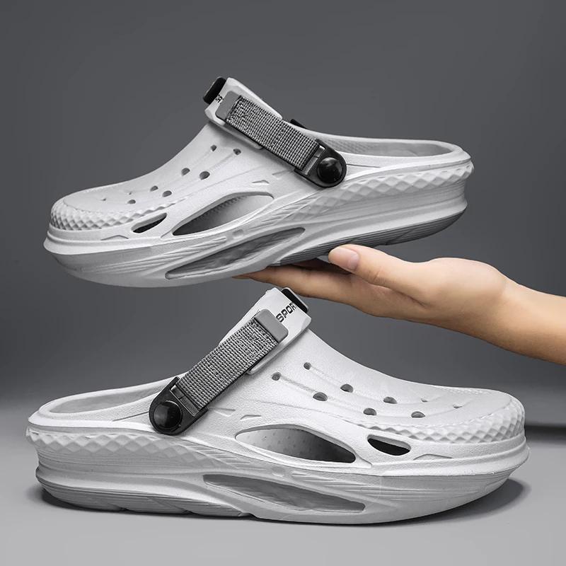 Fashion Classics Men's Slippers Garden Clogs EVA Home Shoes Light Soft Outdoor Beach Sandals Bathroom House Slides Zapatos Hombre