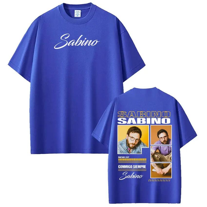 Rapper Sabino Album Tour Printed TShirt Unisex Harajuku Style HipHop Short Sleeve Loose Casual Goth Punk Women And Men TShirt