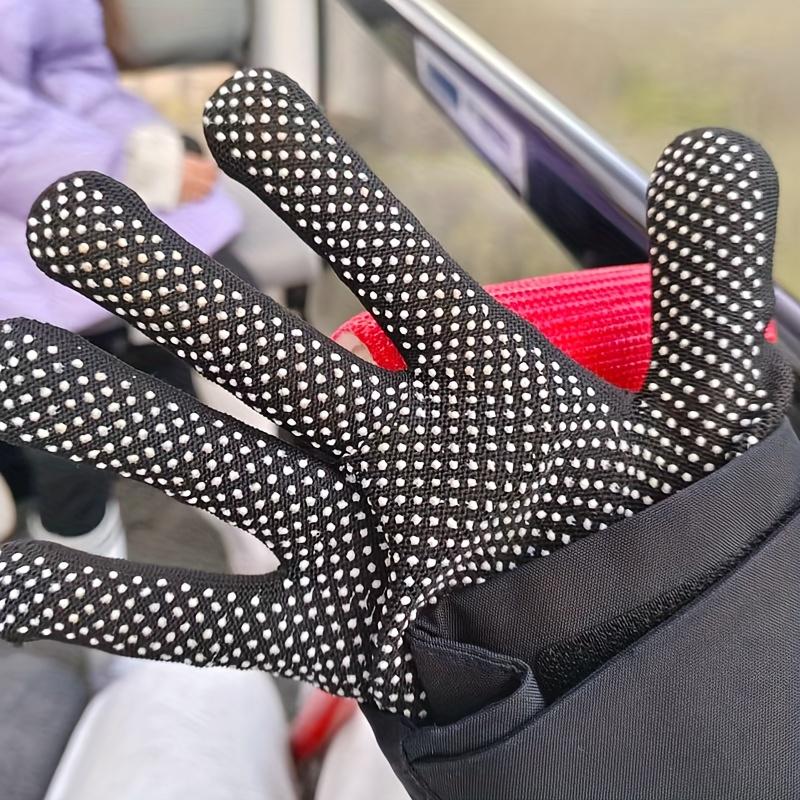 Full Finger Anti-Slip Gloves, Thin Gloves | Black with White Dots, Lightweight And Durable Gardening Gloves