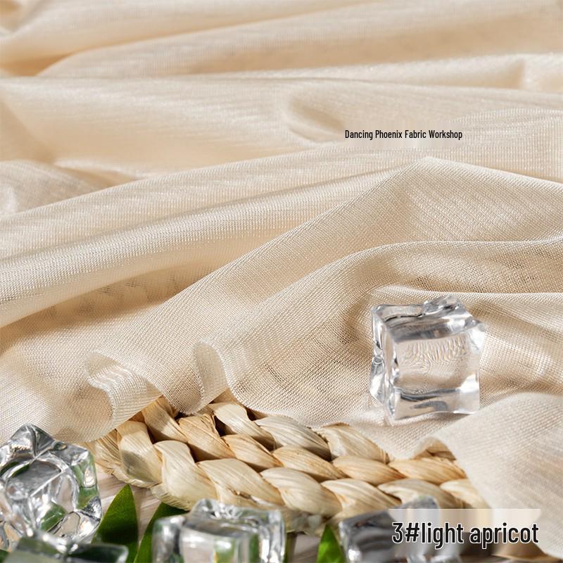 40D Warp-Knitted High-Elasticity Luster Chiffon Lining - Silky, Breathable Fabric for Dresses