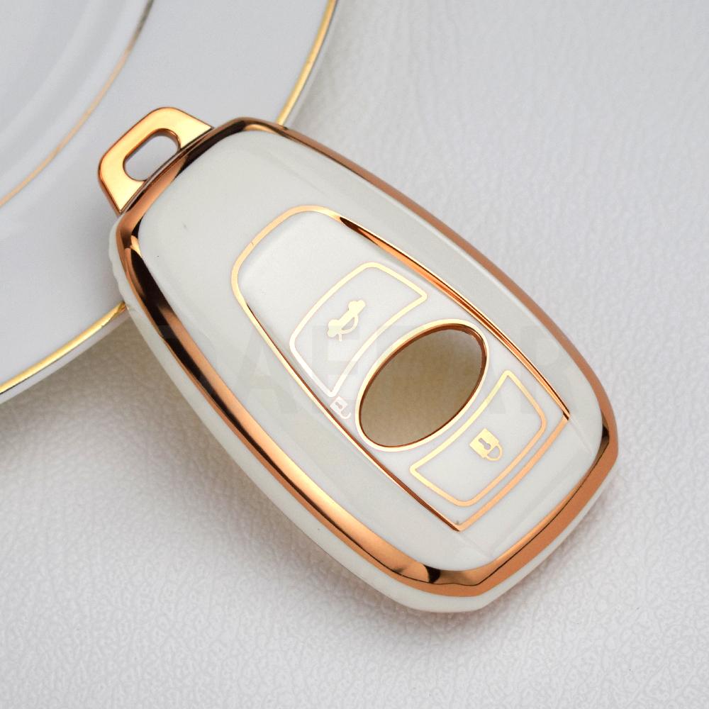 For Subaru BRZ XV SV Forester Legacy Outback Crosstrek Impreza WRX TPU Fob Shell Car Key Case Cover Keychain Accessories