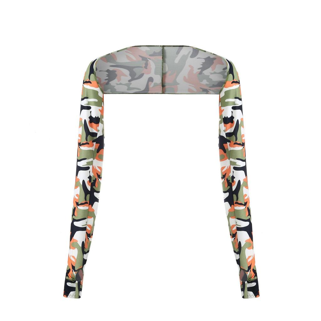Women's Multifunctional Summer Sun Protection Shawl and Ice Arm Sleeves for Golf, Cycling, and Driving
