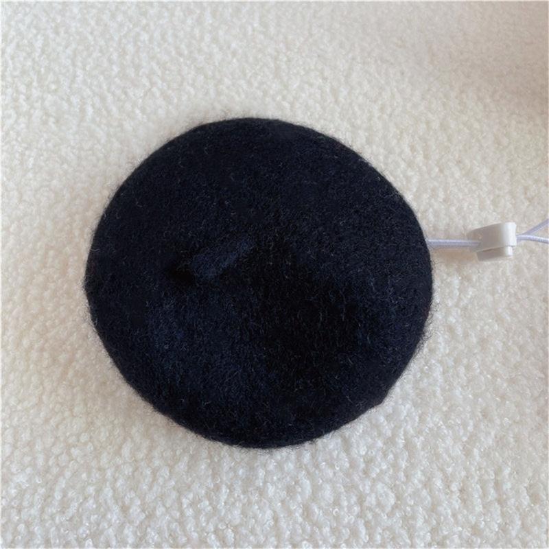 Creative Pet Beret Hat for Cats and Small Dogs Soft Wool Top Caps for Costumes and Holiday Photoshooting Headwears