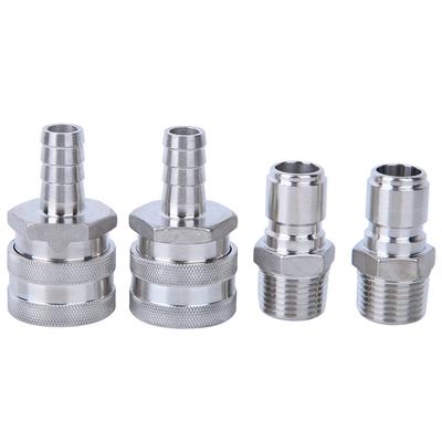 4 stücke G1/2in Außengewinde Edelstahl Schnell Anschluss Adapter für Home Brauen Bier
