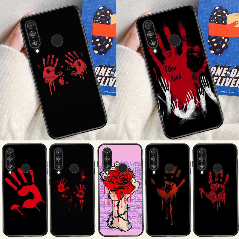 Bloody Hand For Huawei Nova 12s 12i 11i 8i 9 10 SE Y91 Y90 Y60 Y70 Y72 Y61 P20 P40 P30 Lite P60 Pro Case