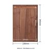 Fangye | Black Walnut Menu Holder Folder Solid Wood Base Plate Retro Textured Design Japanese Style Brass Coffee Restaurant