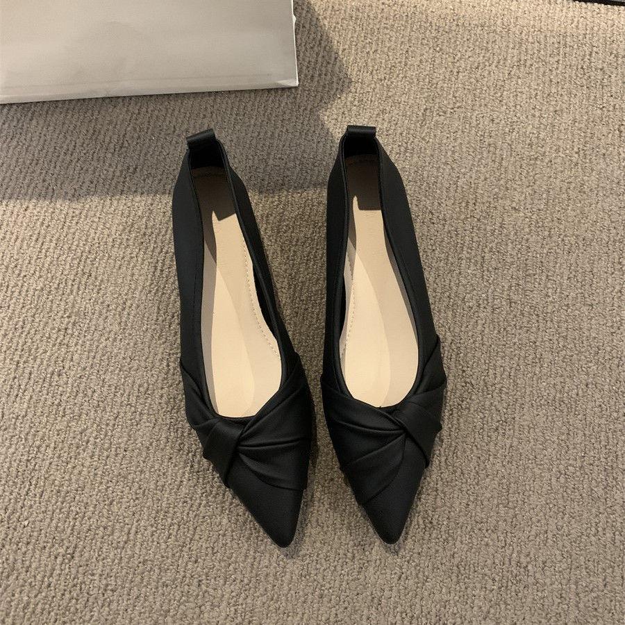 Casual versatile mid-heel slip-up shoes Summer sweet single shoes Women's outer wear non-slip comfortable shoes