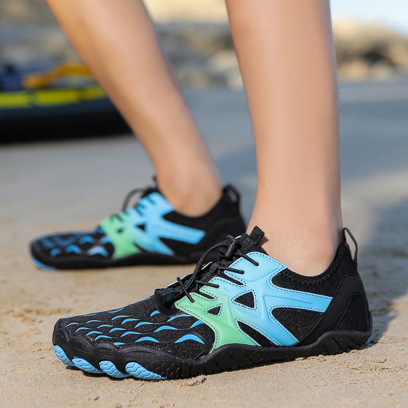 Amphibious Non-Slip Five-Finger Shoes: Outdoor Trekking, Wading, Beach & Swimming Footwear for Adults 46