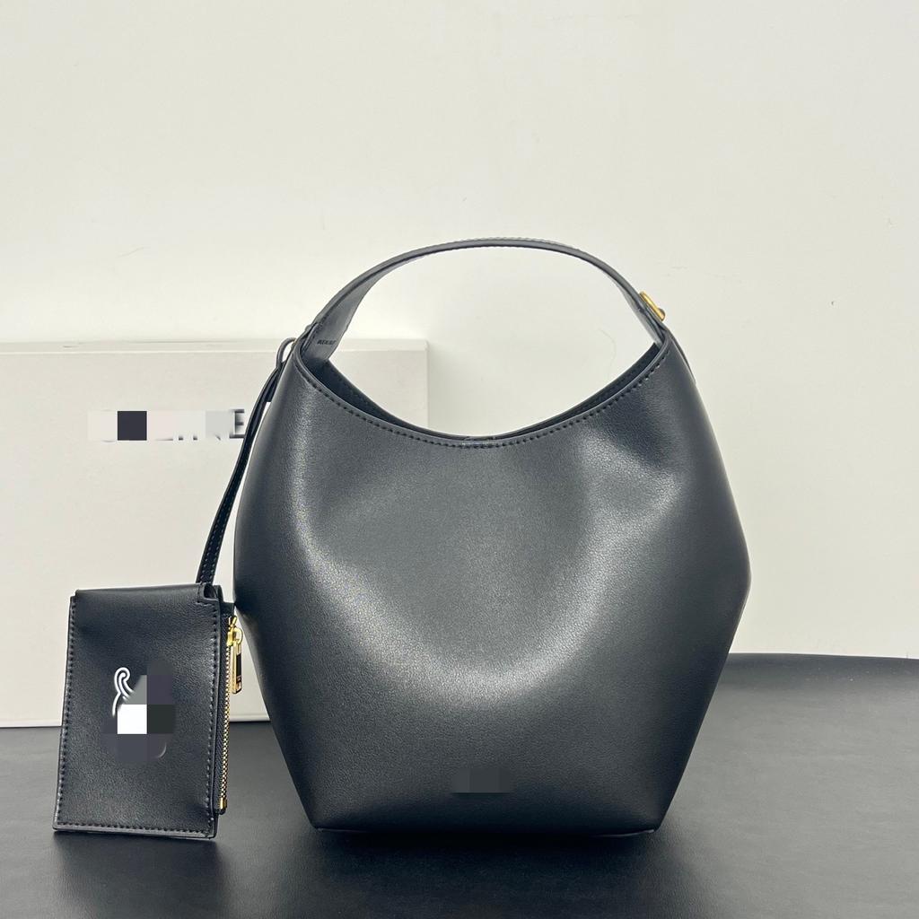 New leather tote bag women's bag shoulder armpit bag lazy bucket bag large capacity versatile model