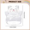 Glass Piggy Bank Transparent Saving Pot Ornament Small Novelty Cat Shaped Cute for Office Home