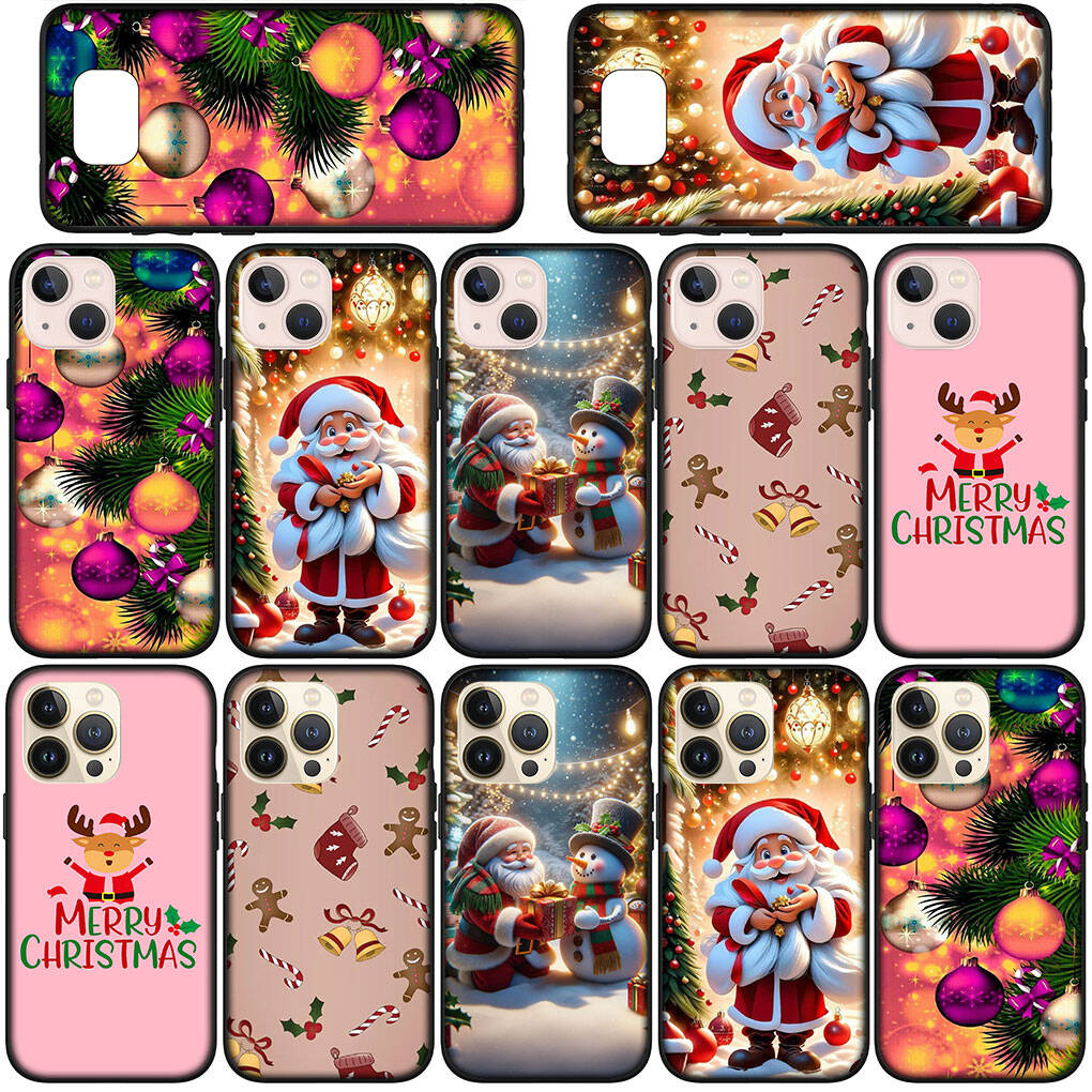 Case for iPhone 17 16 15 Xiaomi Poco F8 F7 X7 X6 M8 C85 C75 C71 Redmi Note 14 13 12 11 Pro Max A3 A4 14C 13C 15C Decoration Merry Christmas Deer Cover