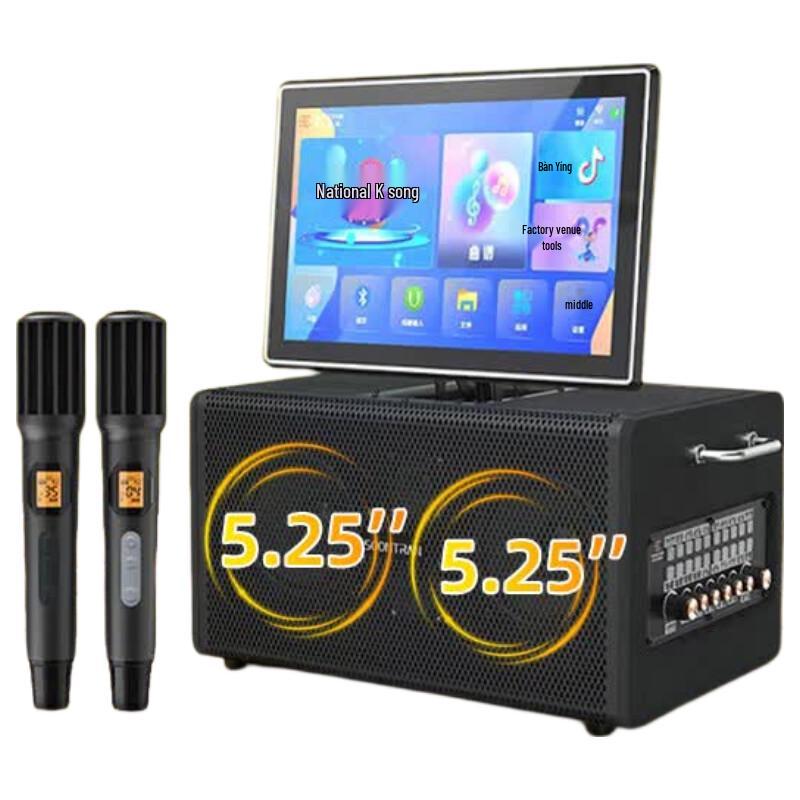 Songchuan International Outdoor Portable KTV Trolley Speaker with Dual Wireless Microphones (CN version)