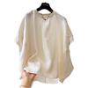 Trade Bat-sleeved Short-sleeved Shirt Women's New Summer Large Size Fat Mm Irregular Temperament Unique Top