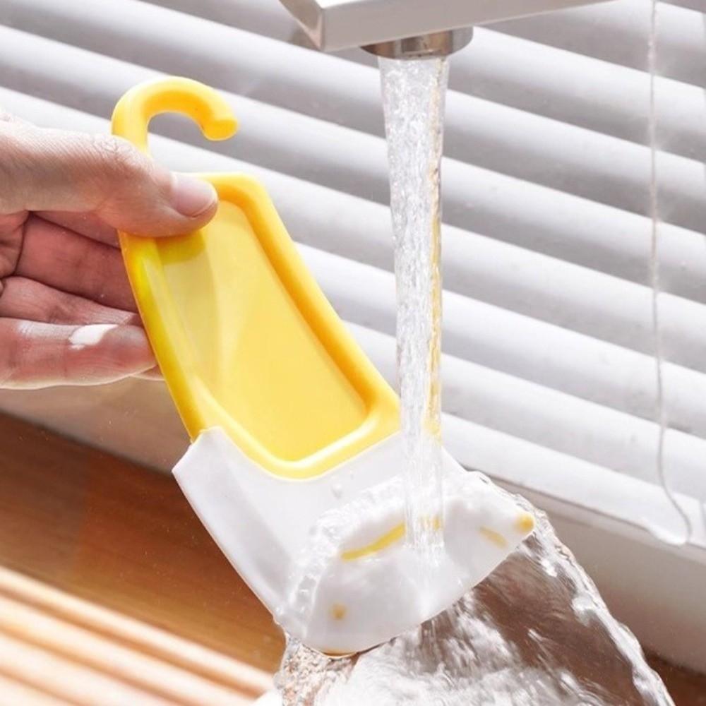 3PCS Non Stick Silicone Cleaning Spatula Multi-purpose Pot Scraper  Dishes Cleaner