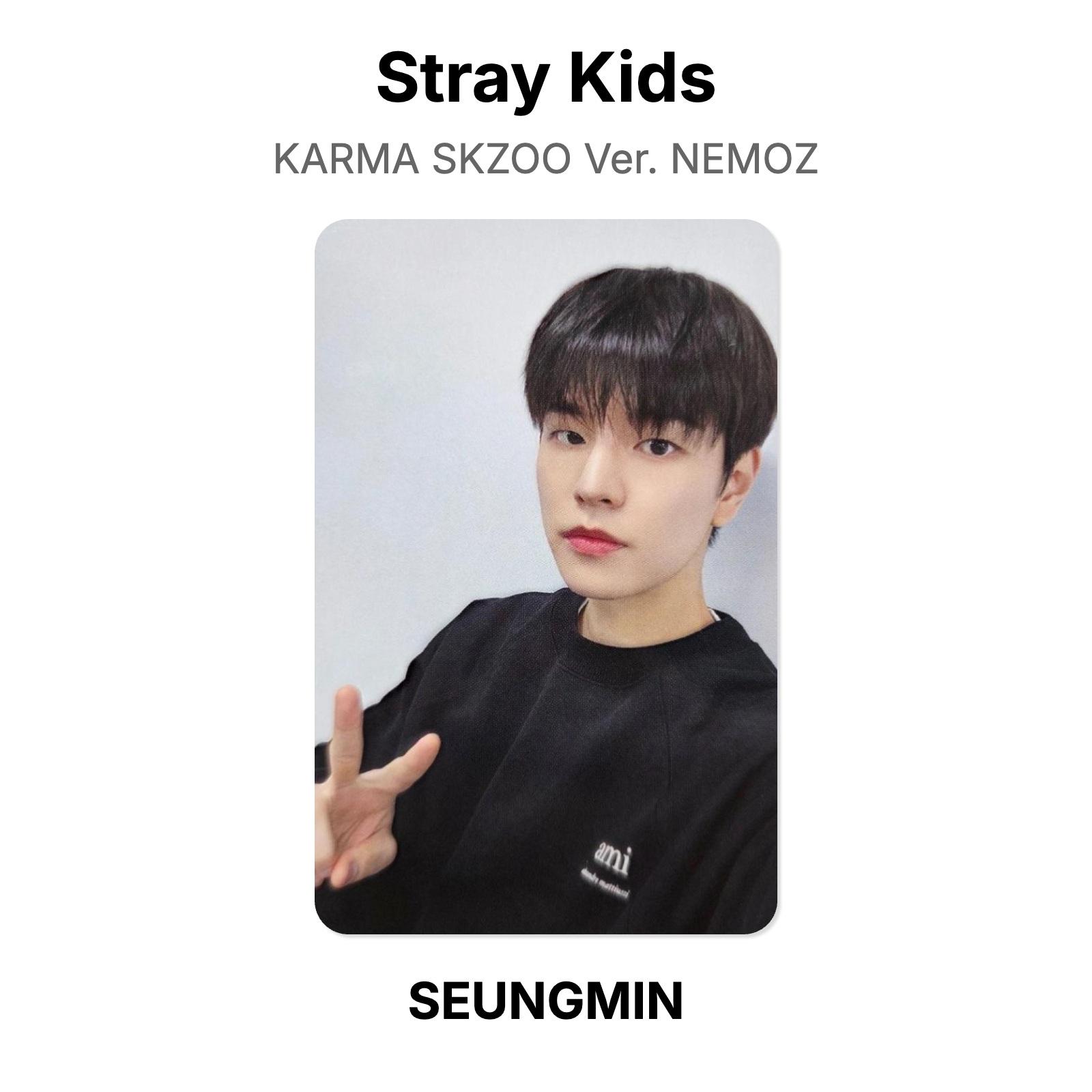 Stray Kids KARMA Версия SKZOO. Официальная фотокарточка NEMOZ SEUNGMIN