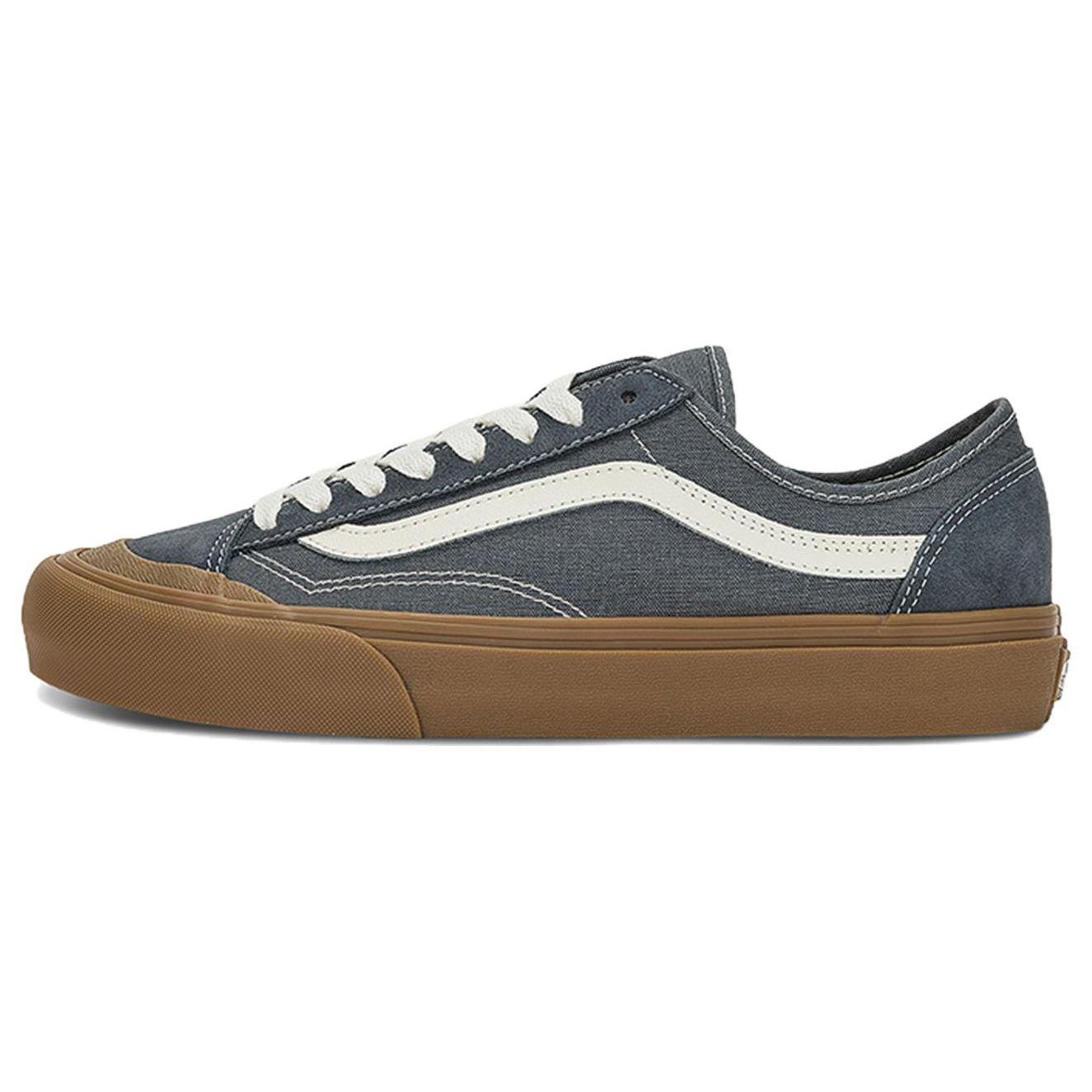 

Vans Unisex Salt Wash Style 136 Decon VR3 Low-Top Skate Casual Sneakers Blue Gum White VN0A4BX9G0Z 36