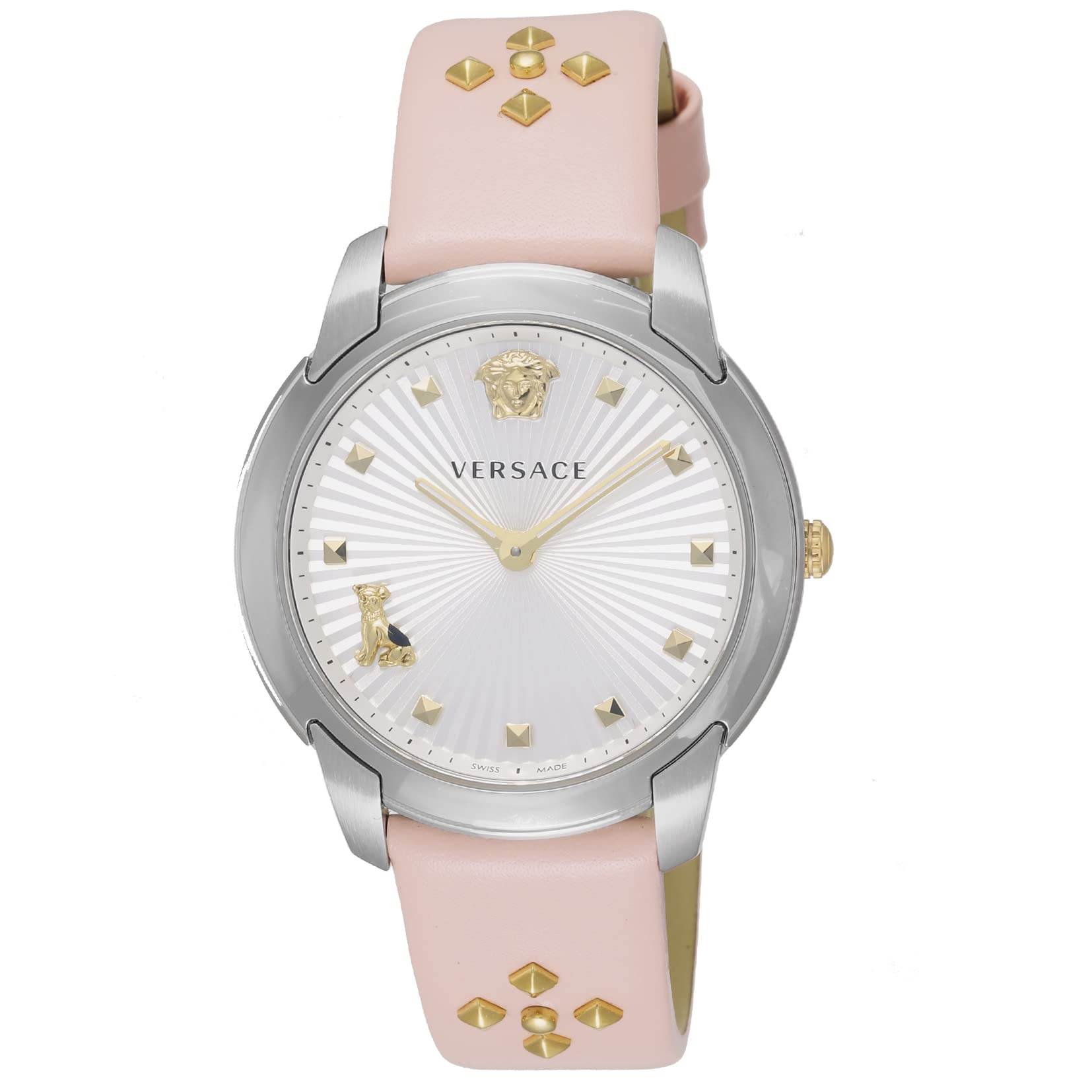

Watch Audrey Ladies White Dial Stainless Steel Sapphire Glass Quartz 38MM Swiss Watch VELR00119 Pink [Versace] [Item] рожевий