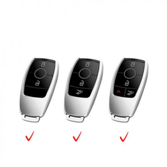 &+TPU Car Remote Smart Key Case Covers for Mercedes-Benz A B C E S G-Class
