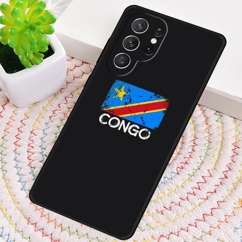 Congo Flag Phone Case for Samsung Galaxy note 10 pro S26 Ultra S23 S24 FE S25 S21 S22 PLUS shockproof Cove