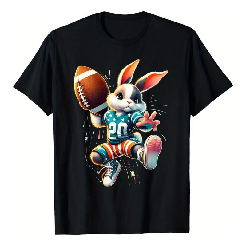Camiseta De Rugby Con Estampado De Conejo De Pascua Para Hom S