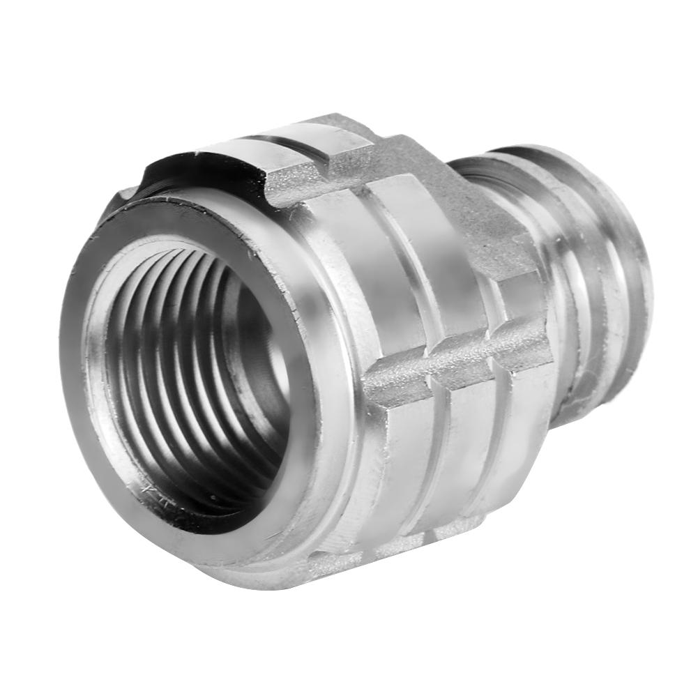 CO2 Cylinder Refill Adapter Female Thread G1Celsius2 to Male Thread TR21-4 for Soda (Gold )