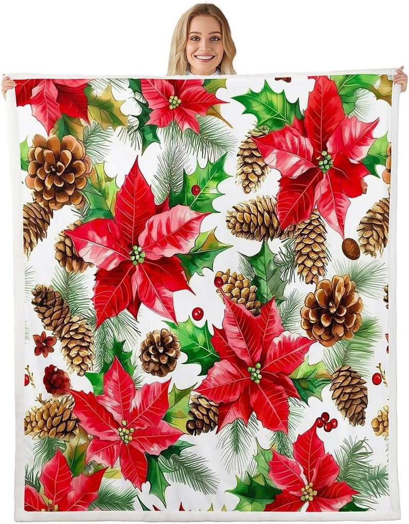 Fall Gnome Throw Blanket Twin Autumn Maple Leaf Fleece Blanket Exotic Style Hippie Dwarf Sherpa Blanket Thanksgiving Harvest