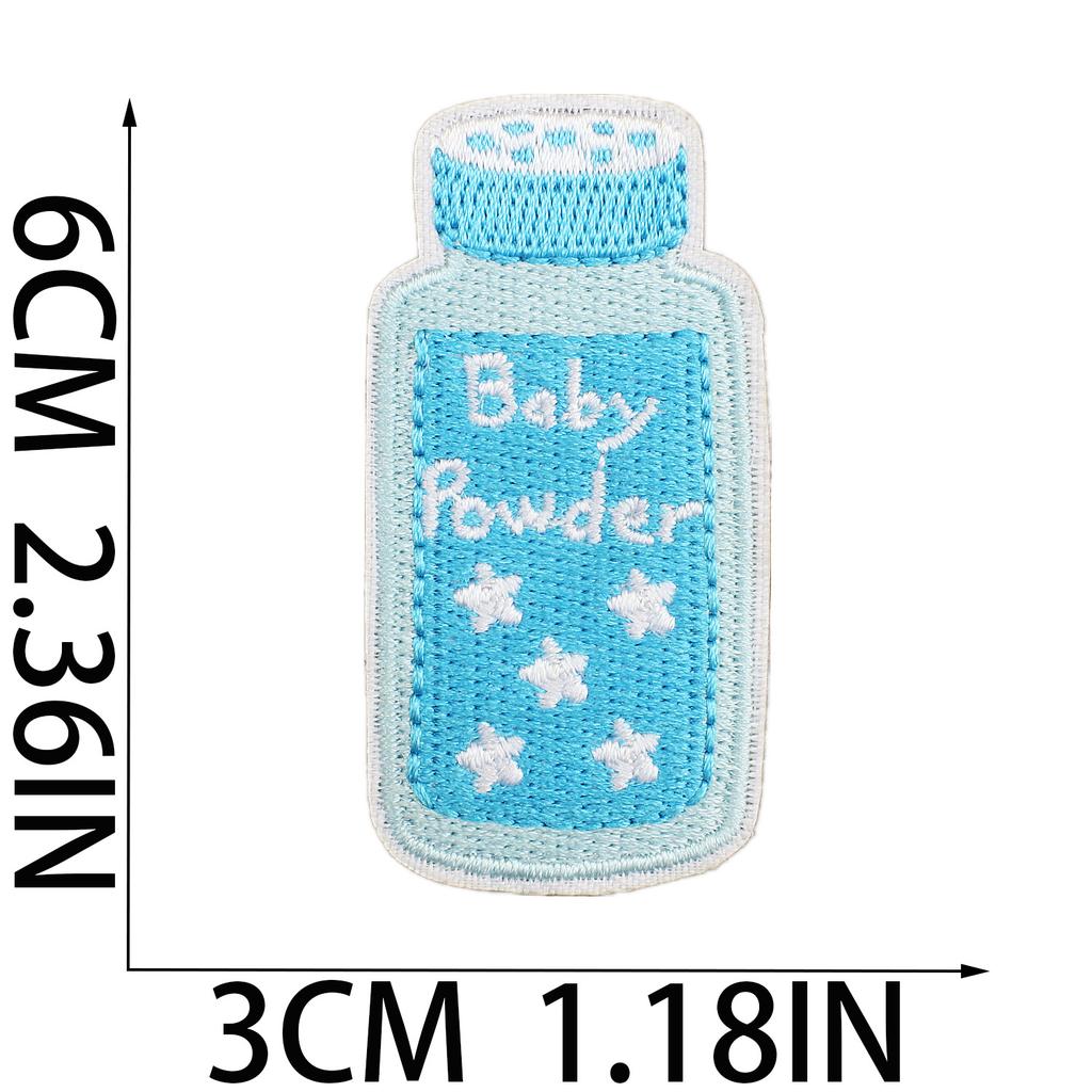 Female Treasure Toy Deer Decorative Embroidery Cloth Sticker Cartoon Bear Patch Sticker Saliva Pocket Milk Bottle Computer Embroidery Label Ironing