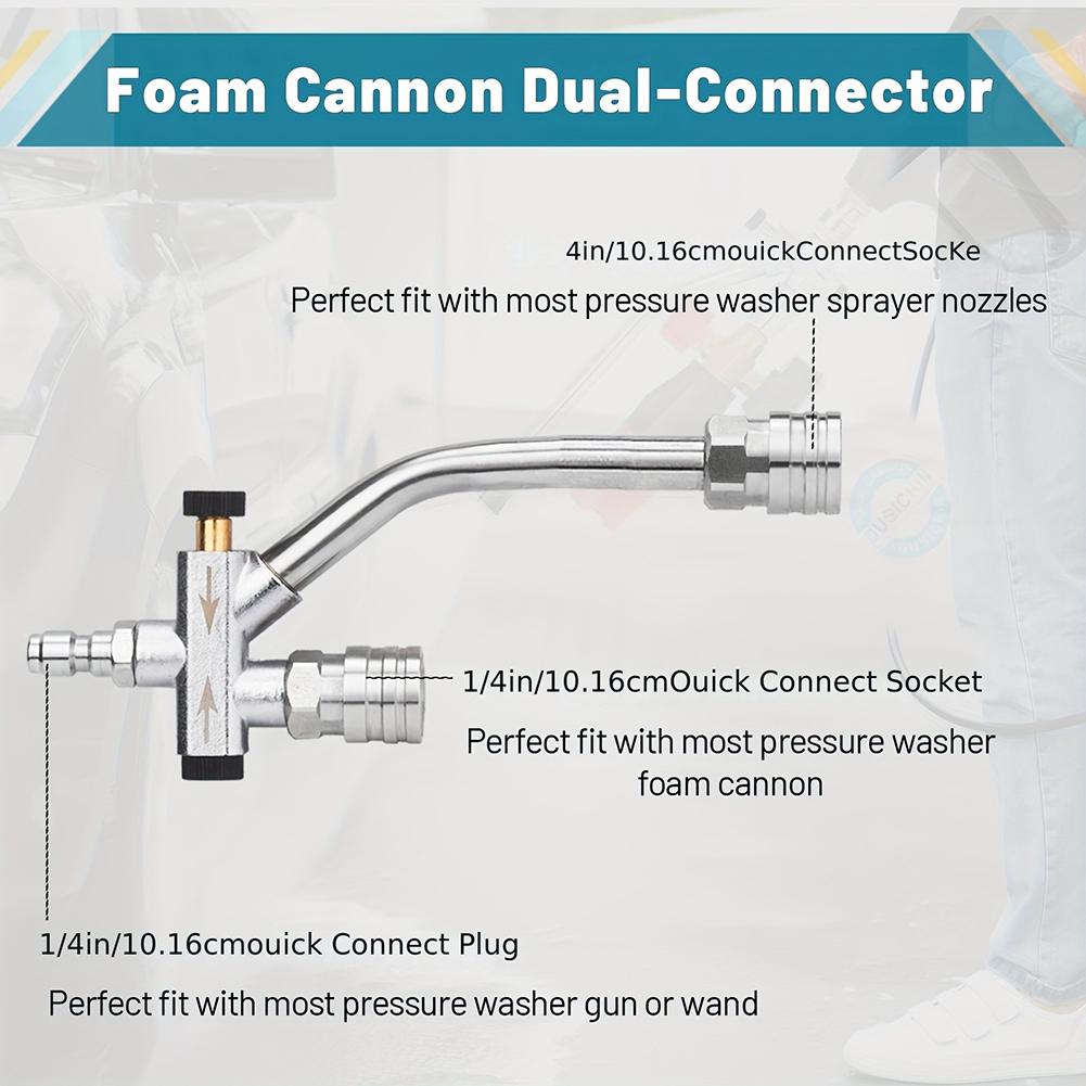 Pressure Washer Double Tip Attachment With 5pcs Pressure Washer Nozzles Multipurpose Washer Extension Rod Kit For Home Cleaning