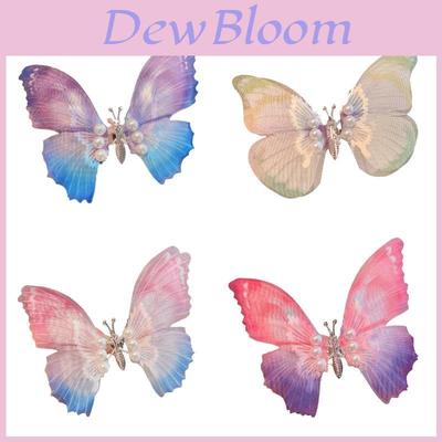 Lovely Butterfly Pearl Hair Clip For Girls Cute And Exquisite Hair Accessory For Kids Moving Butterfly Decoration