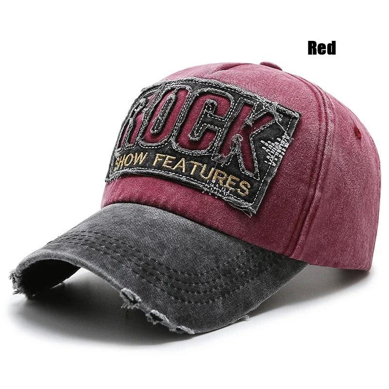 Hole Hat Retro Baseball Cap Korean Style Tide Washed Coating Old Duckbill Cap Spring and Autumn Leisure Sun Hat