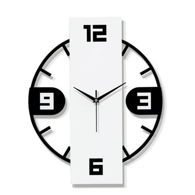 3D Rectangle Panel Metallic Analog Wall Clock for Home, Office, Living Room, Bedroom, Kids Room & Kitchen | Big Stylish Latest Home Decor