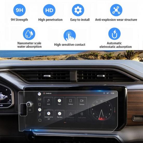 13.4'' Center Touch Screen Protector Tempered Glass For GMC Sierra 2022-2024