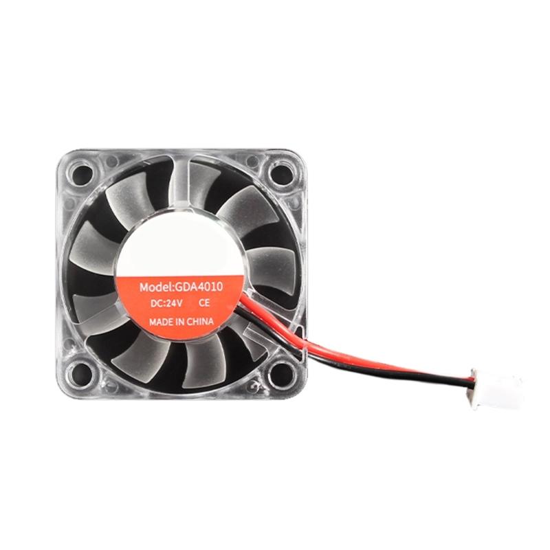 

LED Light Hydraulic Fan 2510 3010 4010 12V/24V Cooling Fan Quiet Cooling Fan Clear for Hotend 3D Printer Accessories