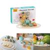 Kid Wooden Tea Set With Pretend Sweets Teapots For Early Education And Role Playing