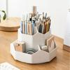 Large-capacity Desktop Storage Box,office Student Desktop Rotatable Pen Holder,cosmetics Comb Stationery Organization Storagebox