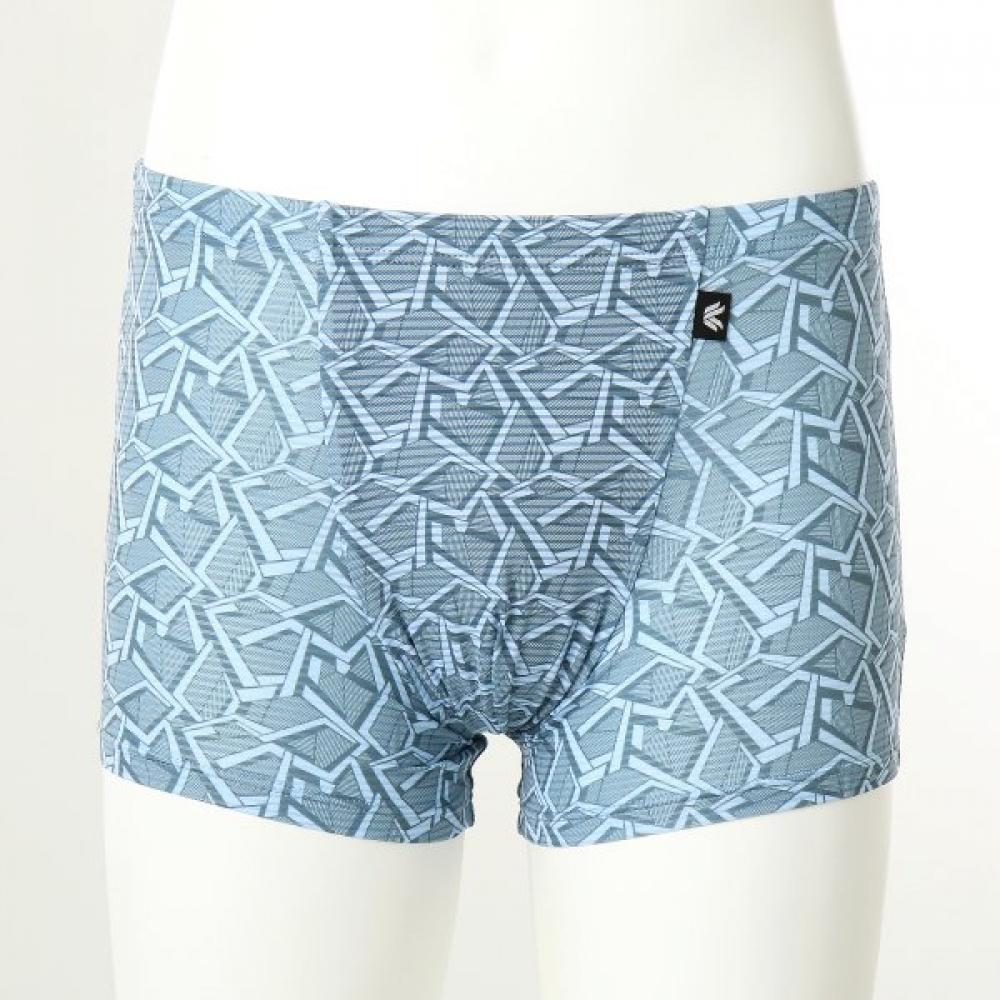 Wacoal Men S Geometric Print Boxer Brief Wmp2459 Blue/95