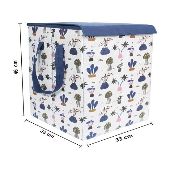 Folding Laundry Basket, Large Laundry Hamper With Lid Handles, Collapsible Freestanding Clothes Hamper, Storage Basket for Bedroom, Bathroom, Dorm
