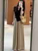 Plus Size Women's Summer Chinese Style Two-Piece Set: Top & Wide-Leg Pants - Elegant Goddess Look