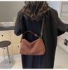 Women Suede Shoulder Bag Crossbody Bag Adjustable Strap Hobo Purse With Inner Pocket Satchel Purse Clutch Purse Zipper Handbag