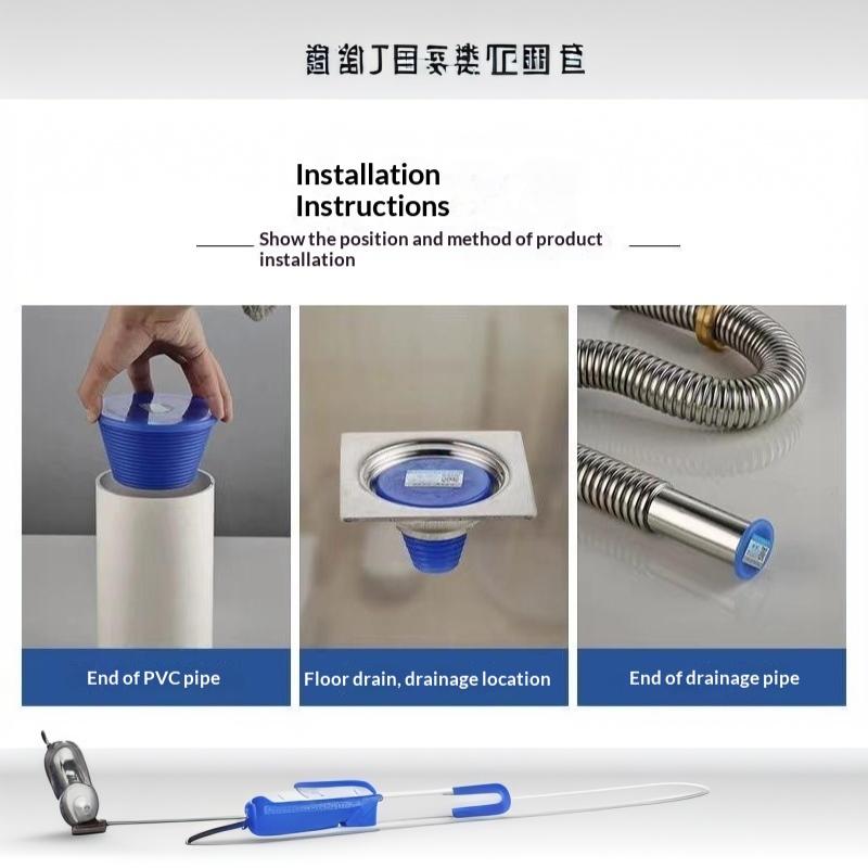 Silicone Water Pipe Sealing Ring Deodorant Leak Prevention Sewer Stopper for Balcony Bathroom Kitchen Drain