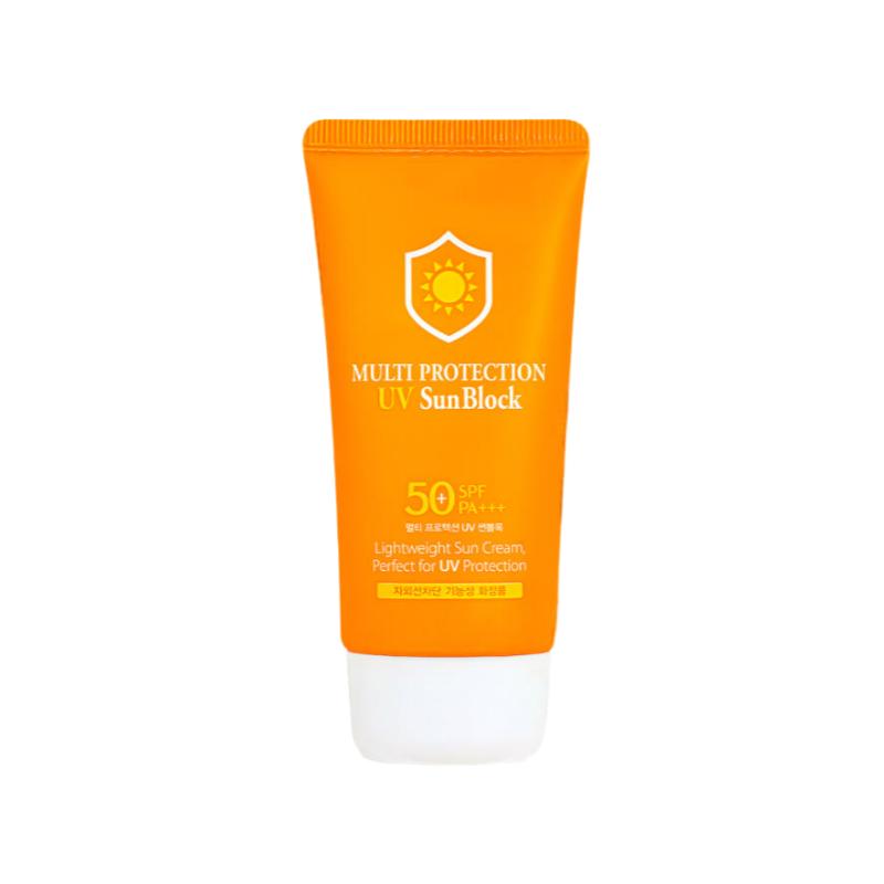 3W Clinic Multi Protection UV Sunblock SPF50+ PA+++ | Daily Moisture Sun Cream | 70ml x 2EA (Set of 2)