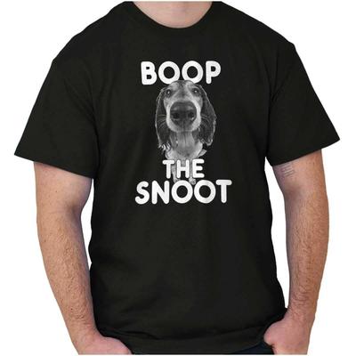 Boop Die Schnauze Lustiger Hund Welpe Haustier Geschenk Damen oder Herren Rundhals T-Shirt Tee