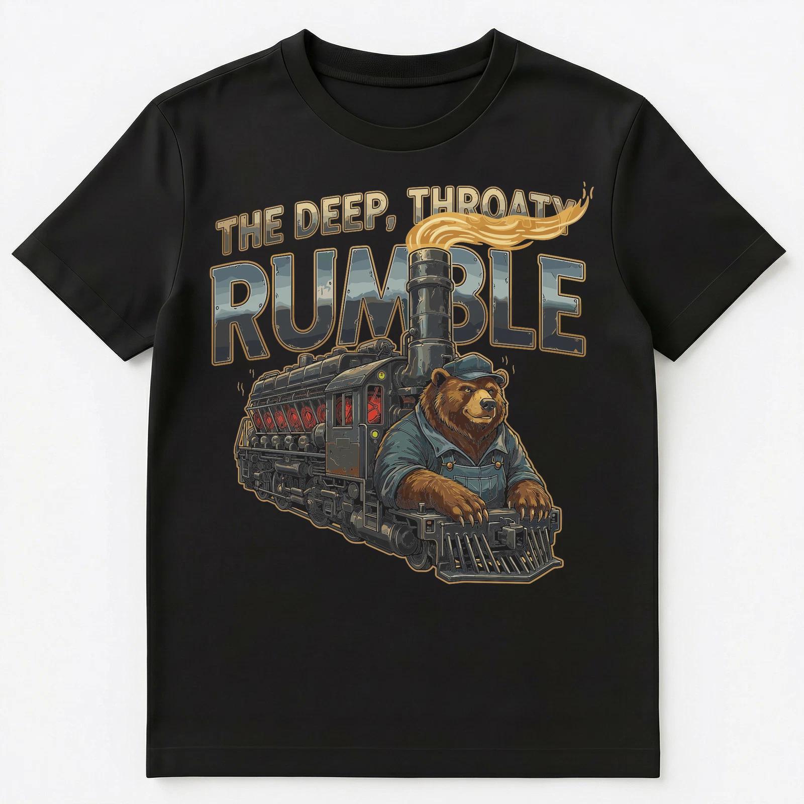 

Train Lover Bear Engineer Railroad Unisex T-Shirt M