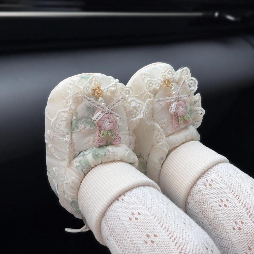 Baby Princess Anti-Slip Cotton Soft Sole Shoes for 3-12 Months