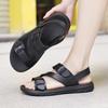 Fashion 2025 Men's Summer Sandals PU Leather Non-slip Breathable Roman Shoes Outdoor Casual Sport Slippers Beach Flip-Flop Garden Shoes