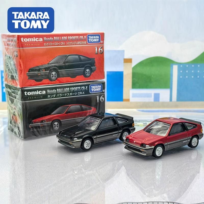 Takara Tomy Tomica Premium 16 Honda Ballad Sports CR-X Mini Car Alloy Car Diecast Model Replica Series Children Gifts Boy Toys