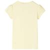 T-shirt pour enfants jaune tendre 92/104/116/128/140