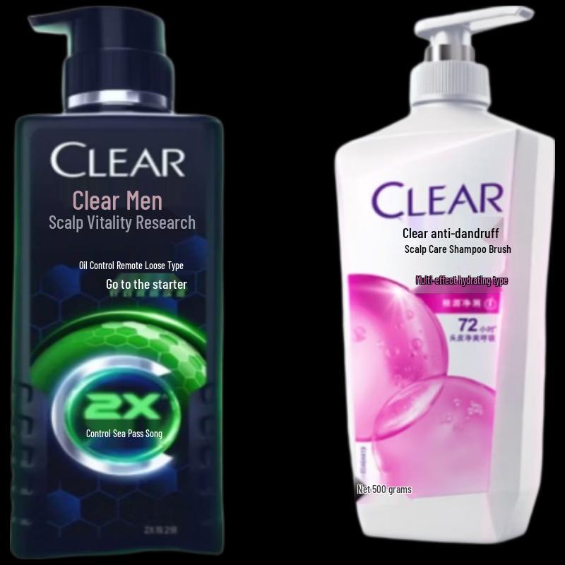 Clear Men s Oil Control & Women s Hydrating Shampoo Set